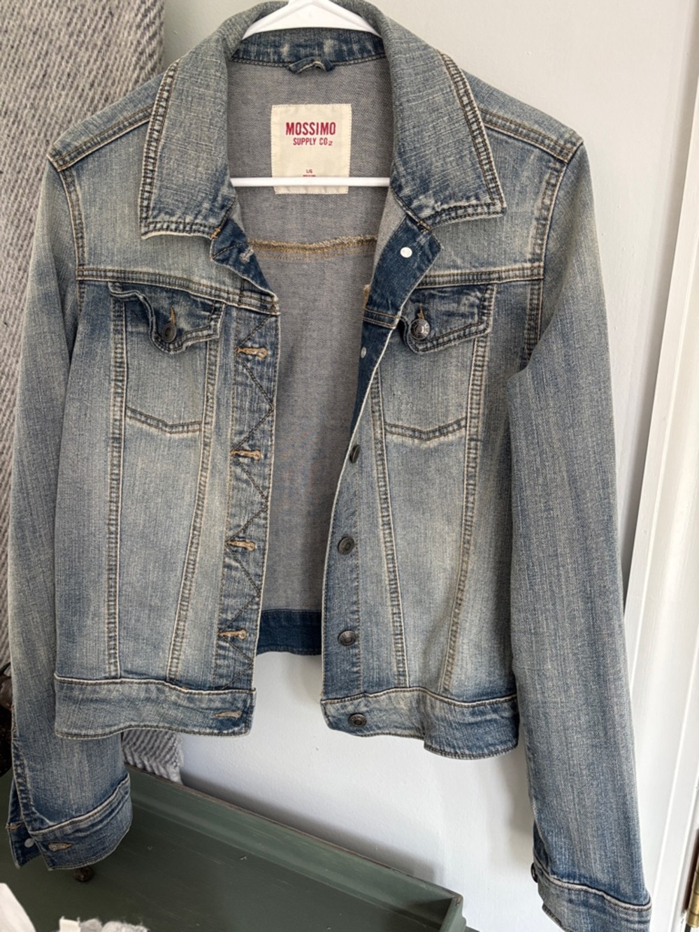 Mossimo Supply Co. Faded Light Blue Denim Jacket